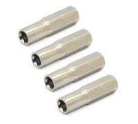 Efficiente adattatore di conversione pratico da 6,35 mm a 4 mm, adatto per l'integrazione senza soluzione di continuità degli utensili, realizzato in acciaio al carbonio adattatore resistente