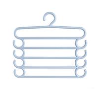 Efficiente appendiabiti a 5 strati per mantenere i tuoi capi di abbigliamento organizzati (blu)