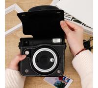 Efficiente borsa per fotocamera Instax SQ1 e per modelli SQ40 combina dimensioni pratiche con comoda tracolla per una perfetta integrazione nelle routine quotidiane (marrone)