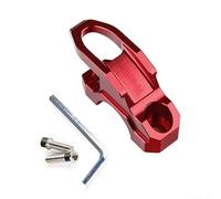 Efficiente casco, con gancio per rubinetto CNC, ideale per l'uso sul manubrio della moto, colore rosso