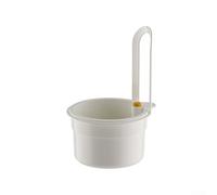 Efficiente cestello per lavello da cucina con gancio per appenderlo, accessorio per attrezzi, progettato per catturare il cibo e fornire smaltimento dei rifiuti senza contatto (bianco)