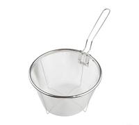 Efficiente cestello per rimuovere l'olio in eccesso da pollo, verdure e frutti di mare con fiducia (acciaio 304) da 18 cm