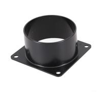 Efficiente connettore a flangia a parete per condotti di ventilazione materiale ABS per collegamenti di tubi 75 mm, 100 mm, 120 mm (75 mm)
