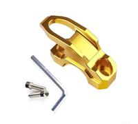 Efficiente contenitore per casco con gancio per rubinetto CNC, ideale per l'uso sul manubrio della moto (oro)