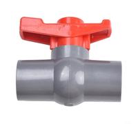 Efficiente controllo del flusso d'acqua con valvola a sfera in PVC Design scorrevole dell'incavo per variabilità delle dimensioni (20mm)