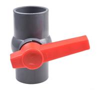 Efficiente controllo del flusso d'acqua con valvola a sfera in PVC Design scorrevole per variabilità di dimensione (50 mm)