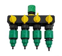 Efficiente deviatore dell'acqua a 4 vie per tubo da giardino flusso d'acqua diviso per tubi multipli