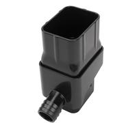 Efficiente di Raccolta dell'Acqua Piovana con Kit Deviatore in ABS Resistente per Pluviali - Installazione Semplice per Il Giardino Domestico (Black)