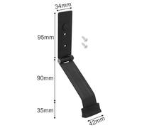 Efficiente fermaporta con funzione Kick Down per stabilità della porta e controllo del rumore (nero)
