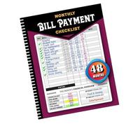 Efficiente libro mensile di gestione delle fatture 48 mesi per monitoraggio e pagamenti per migliorare l'efficienza finanziaria Home Expense Manager