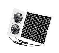 Efficiente pannello solare monocristallino da 25 W Uscita 12 V Sistemi doppia ventola raffreddamento Costruzione in plastica Uso multiuso Ventilatore scarico solare monocristallino