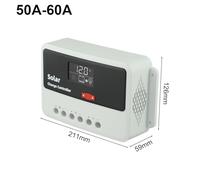 Efficiente per regolatore di carica solare PWM da 10A a 60A progettato per un funzionamento affidabile in varie configurazioni della batteria (60A)