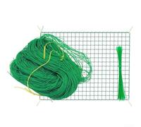 Efficiente rete da giardino per piante rampicanti, supporto in nylon resistente per fagioli e pomodori, migliora il flusso d'aria del giardino (2 m x 10 m)