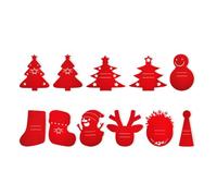 Efficiente set di utensili natalizi con tovaglietta in poliestere decorazioni da pranzo per legami familiari e pasti festivi, pulizia rapida stoviglie per feste di Natale