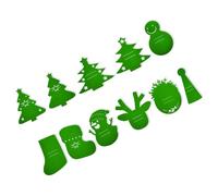 Efficiente set di utensili natalizi con tovaglietta in poliestere, decorazioni da pranzo per legami familiari e pasti festivi, artigianato per decorazioni da tavola