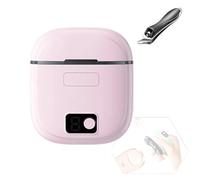 Efficiente smerigliatrice elettrica per unghie con custodia a LED integrata e pinza per cuticole, set elettrico portatile per la cura delle unghie, include taglierina automatica a LED