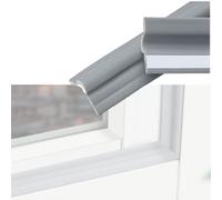 Efficiente striscia paraspifferi per finestre Paraspifferi autoadesivi per finestre per sigillare gli spazi vuoti prevenendo efficacemente le correnti d'aria e migliorando il comfort grigio. 40m