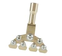 Efficiente strumento a testa di pressione per la riparazione della chitarra, struttura in ottone che assicura un processo di installazione rapido e fluido Strumento di pressione per tasti in ottone di