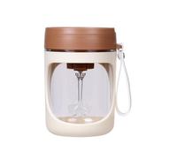 Efficiente tazza di agitazione con cucchiaio e cordino PC USB ricaricabile Mixer per bevande calde On-The-Go efficiente bottiglia di miscelazione del caffè