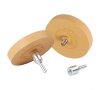 Efficienti gomme in gomma con adattatore compatibile per trapano per rimuovere adesivi in vinile (88 mm)