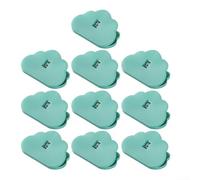 Efficienti sigillanti per sacchetti per la conservazione degli alimenti, set da 10 pezzi, adatti per l'uso quotidiano in camera o dormitorio (verde)