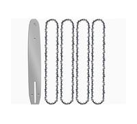 Efficienza di taglio Catena per motosega da 30,5 cm con 45 DL 3/8" passo basso 0,1 cm di spessore denti guida sega elettrica di ricarica (30,5 cm Set4)