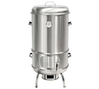 Efficieran Affumicatore Verticale in Inox per Barbecue a Carbone | Affumicatore a Barile Portatile 3-in-1 e Barbecue a Carbonella con Termometro per Carne e Pollo all'Aperto