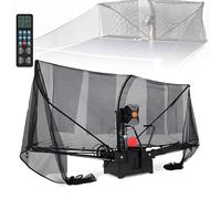 Efficieran Lanciapalle da Tennis da Tavolo Automatico con Rete per Migliorare la Tua Tecnica Robot Professionale con 9 modalità di Rotazione e Sistema di Riciclo