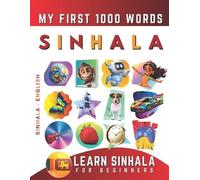 Effie Delarosa Learn Sinhala for Beginners, My First 1000 Words (Tascabile)