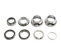EffiFish 1 Pollice Filettato Bicicletta Auricolare Fixed Gear Racing Bike Cuscinetto 22.2mm Lega di Alluminio CNC Filo Cuscinetto Set Per Bici Da Strada