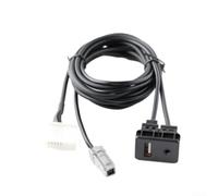 EffiFish 20Pin AUX USB Pannello Presa Adattatore Cavo Auto Radio Interfaccia Audio Cablaggio Per Toyota Per Lexus Per Camry Corolla Highlander Per Vios Prado