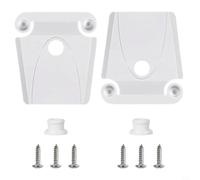 EffiFish 24013 Kit di ricambio per dispositivo di raffreddamento Igloo 50-165 Quart, serratura in plastica resistente con viti in acciaio inossidabile, bianco (2 pezzi)