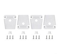 EffiFish 24013 Kit di ricambio per dispositivo di raffreddamento Igloo 50-165 Quart, serratura in plastica resistente con viti in acciaio inossidabile, bianco (4 pezzi)