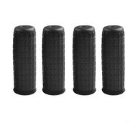 EffiFish 4 coperture per maniglie in gomma per carriola, diametro interno 30 mm, antiscivolo, colore nero, impugnature di ricambio per giardinaggio e edilizia (114 x 16 mm)