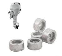 EffiFish 5 anodi di zinco rotondi 55321-87J01, per motore fuoribordo Suzuki 9.9-300HP Protezione motore marino