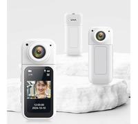 EffiFish Action camera 4K, con display LCD da 1,47 pollici, supporto magnetico per mani libere, design compatto per vlogging, viaggi, passeggiate con animali domestici, lavoro, video 2,7 K