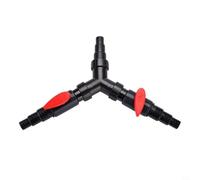 EffiFish Adattatore per pompa dell'acqua per acquari, 02F adattatore splitter dedicato a tre vie per tubo dell'acqua gestisce in modo fettivo il flusso dell'acqua (02F)