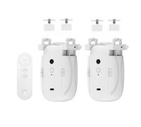 EffiFish Apritende elettrico automatico, con telecomando per asta romana a forma di U, binario a forma di I, 4000 mAh, alimentato a batteria, sistema motore intelligente (2 pali romani)