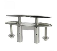 EffiFish Bitta a Scomparsa 316 Stainless Steel 6 Pollici Barca(8inch) | Finitura lucida, per profilo basso per quando chiusa, perfetta per barche a , ormeggio per sicuro, 6 pollici