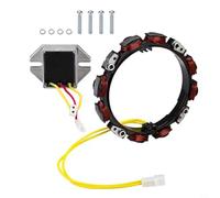 EffiFish Bobina statore alternatore a 2 pin con regolatore per 592830 696458, 10-16 Amp Generatore Parte per GT235 LT166 Motore tosaerba