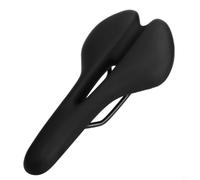 EffiFish Comodo sedile per bicicletta in pelle PU con centro cavo ventilato e sospensione a doppia molla, adatto per MTB, bici da strada e pieghevoli, marrone (nero)