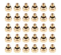 EffiFish Confezione da 30 ugelli atomizzatori in ottone, 0,5 mm, sistema di nebulizzazione a bassa pressione, testa per spruzzatore da giardino, confezione da 30