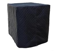 EffiFish Copertura del serbatoio dell'acqua da 1000 litri, protezione termica invernale con scudo UV in materiale Oxford in alluminio (nero)