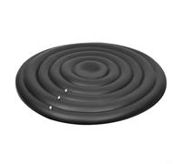 EffiFish Copertura gonfiabile regolabile 128/158/180 cm, coperchio isolante termico in PVC per spa rotonde, protezione esterna resistente alle intemperie (nero senza H)