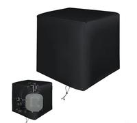 EffiFish Copertura per pompa da piscina con filtro a sabbia, copertura per pompa da piscina Intex Krystal nera impermeabile in tessuto Oxford 210D, protezione contro le intemperie (68 x 68 x 72 cm)