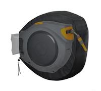 EffiFish Copertura retrattile per avvolgitubo da giardino, in tessuto Oxford 420D, impermeabile, colore nero, 55 x 55 x 30 cm