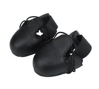 EffiFish Copriscarpe antinfortunistica in acciaio, copriscarpe protettivi in pelle anti-smash con suola antiscivolo ed elastico, per luoghi di lavoro industriali e edili, colore nero