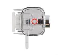 EffiFish Dispenser di sapone a ventosa da parete con capacità di 450 ml, bottiglia da bagno in PET senza punzonatura per shampoo, gel doccia e sapone per le mani in grigio trasparente (trasparente)