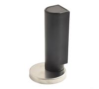 EffiFish Fermaporta magnetico in acciaio inossidabile 304, con ammortizzatore idraulico, supporto per porta da pavimento, per casa, ufficio, cucina (nero)
