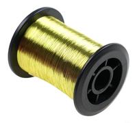 EffiFish Filo di rame fine da 0,1 mm per la costruzione di mosche, 60 m, materiale per il corpo della ninfa, oro, nero, argento, blu, verde oliva, rosso, viola, marrone (verde oliva)